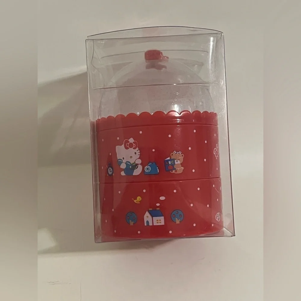 Hello Kitty 3 Tier Dome Top Trinket/Jewelry Case (2022)
